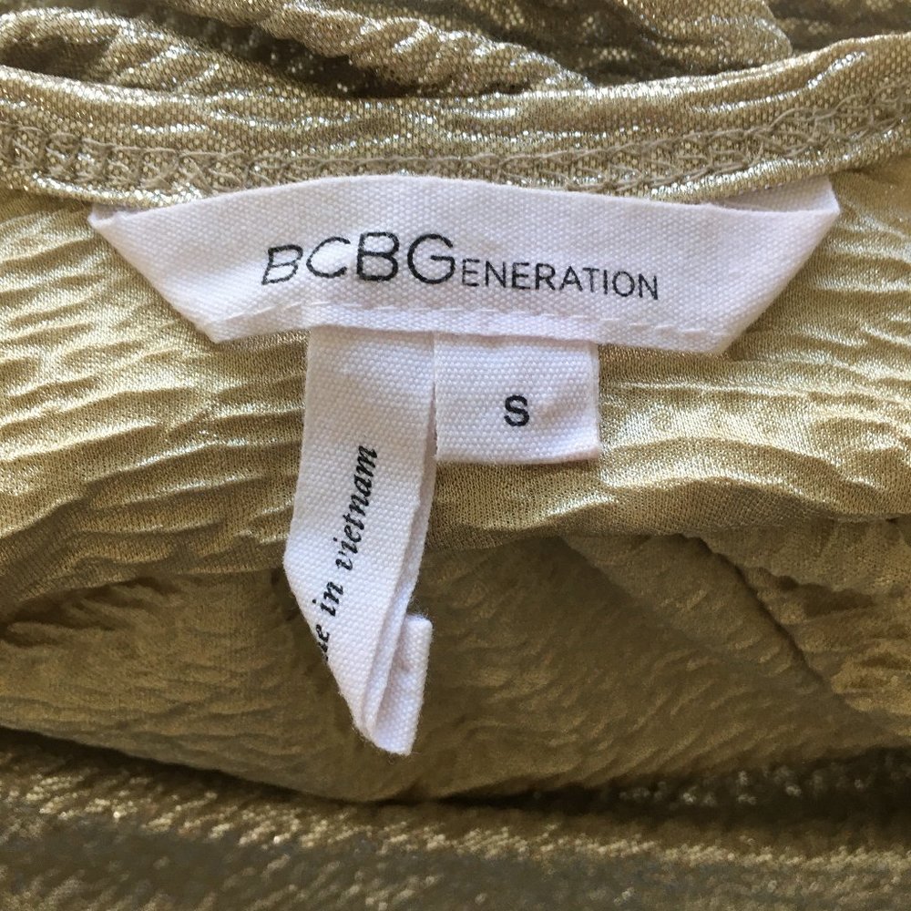 Bcbgeneration Gold Subtle Silver Textured Scoop N… - image 2
